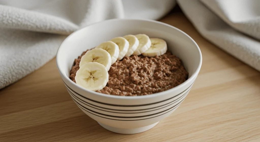 Schoko-Porridge: Gesundes Frühstück mit Schoko-Genuss Zutaten für Schoko-Porridge: Haferflocken, Zartbitterschokolade, Kakao, Milch, Honig, Limette und Banane