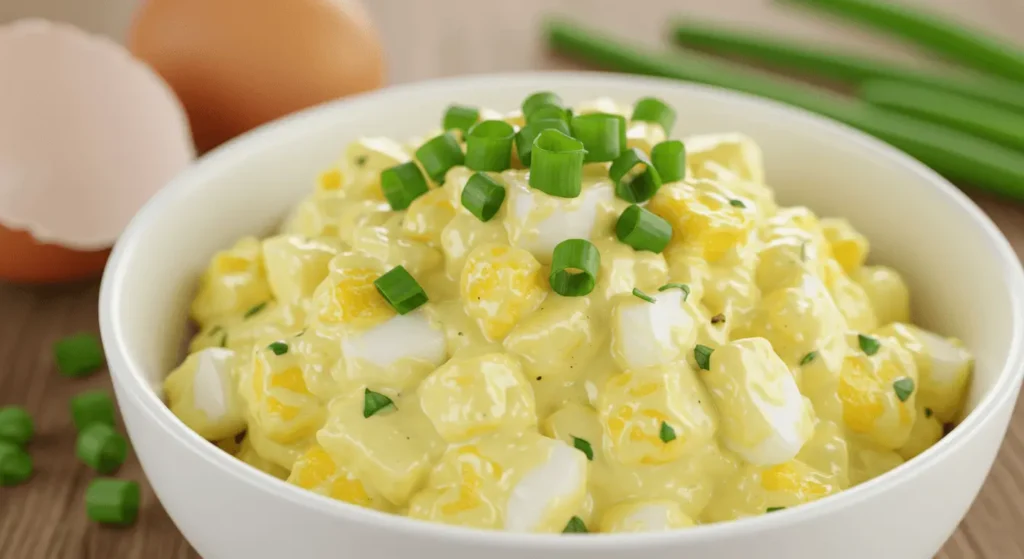 Eiersalat Rezepte: Gesund, lecker und in 10 Minuten fertig Zutaten für Eiersalat: Eier, Joghurt, Senf, Kräuter und Gewürze.