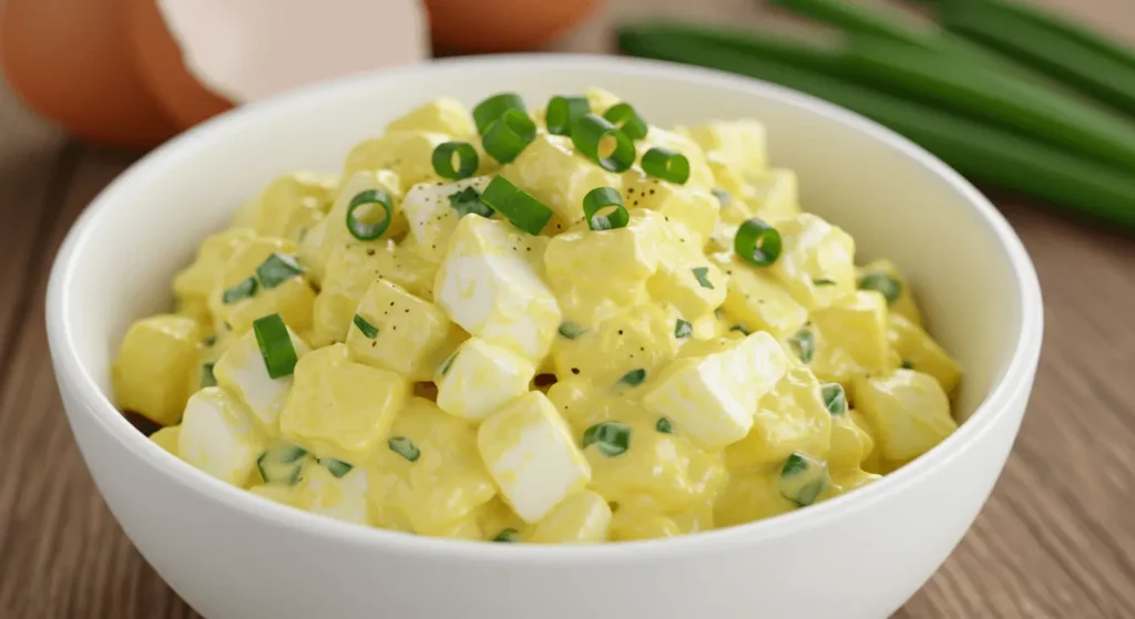 Eiersalat Rezepte: Gesund, lecker und in 10 Minuten fertig Eiersalat mit Avocado, cremig und gesund, garniert mit Paprika.